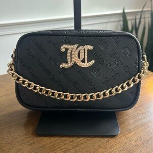 Juicy Couture Black Crossbody with Gold Accents